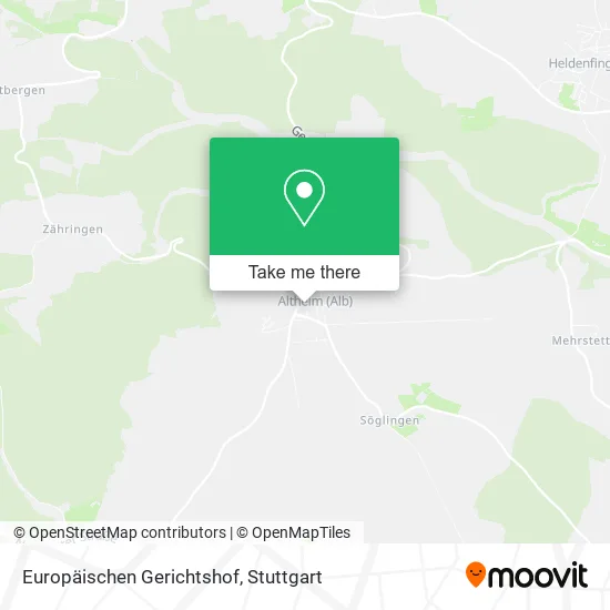 Карта Europäischen Gerichtshof