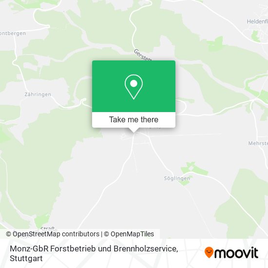 Monz-GbR Forstbetrieb und Brennholzservice map