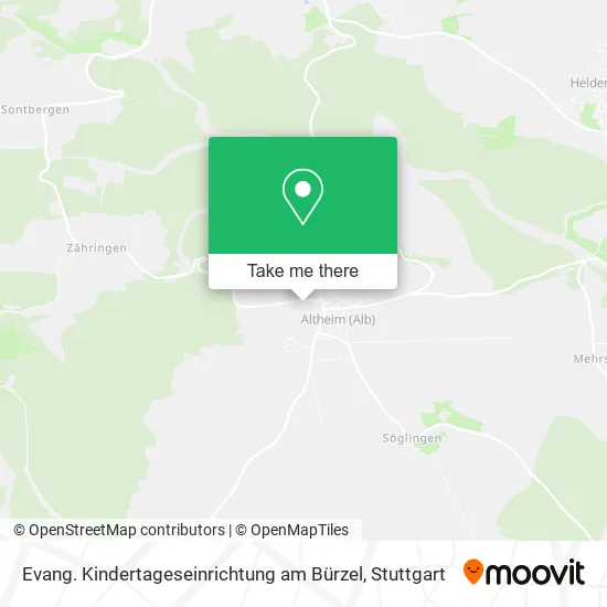 Карта Evang. Kindertageseinrichtung am Bürzel
