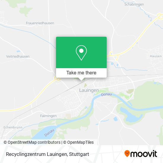Recyclingzentrum Lauingen map