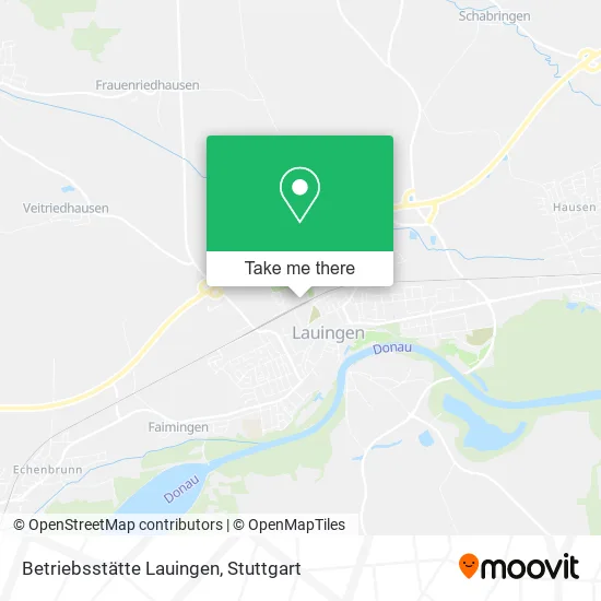Карта Betriebsstätte Lauingen