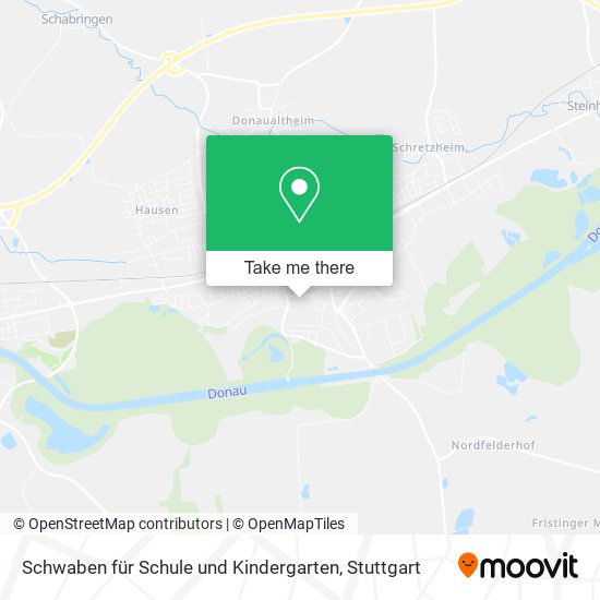 Schwaben für Schule und Kindergarten map