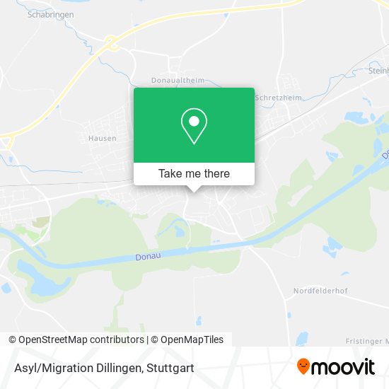 Asyl/Migration Dillingen map