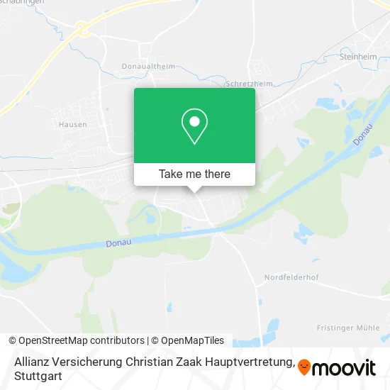 Карта Allianz Versicherung Christian Zaak Hauptvertretung