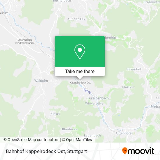 Bahnhof Kappelrodeck Ost map