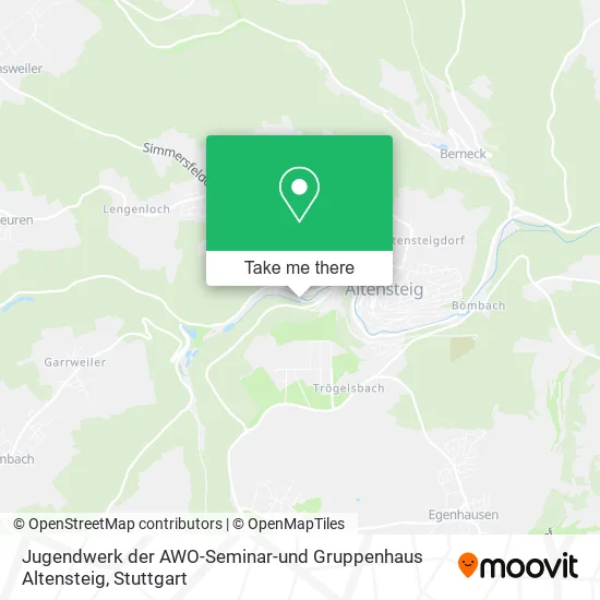 Карта Jugendwerk der AWO-Seminar-und Gruppenhaus Altensteig
