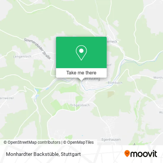 Карта Monhardter Backstüble