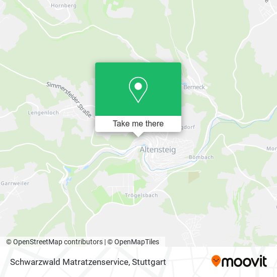 Schwarzwald Matratzenservice map
