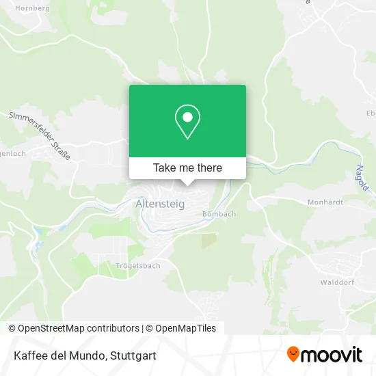 Карта Kaffee del Mundo