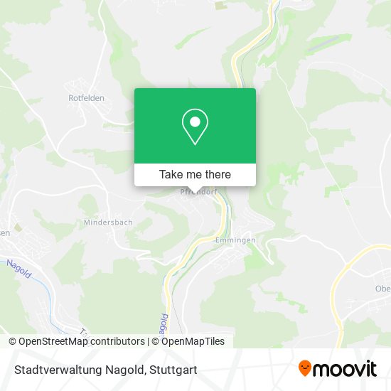 Stadtverwaltung Nagold map