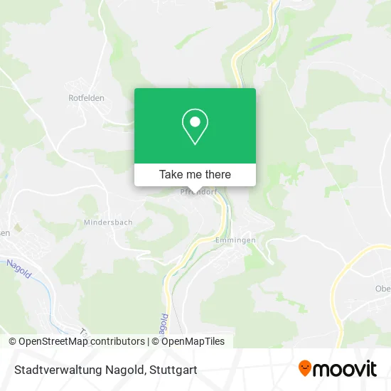 Карта Stadtverwaltung Nagold