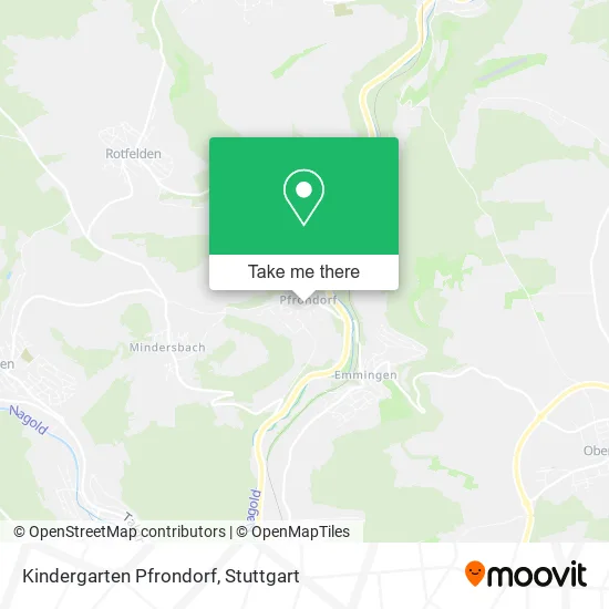 Карта Kindergarten Pfrondorf