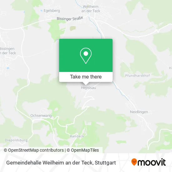 Карта Gemeindehalle Weilheim an der Teck