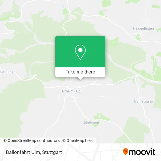 Карта Ballonfahrt Ulm