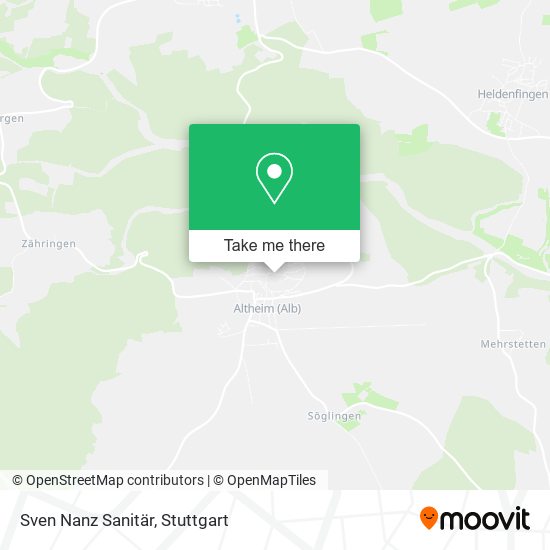 Sven Nanz Sanitär map