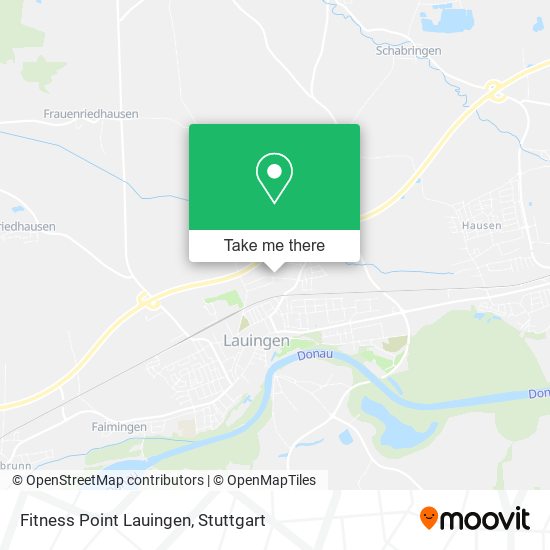 Fitness Point Lauingen map