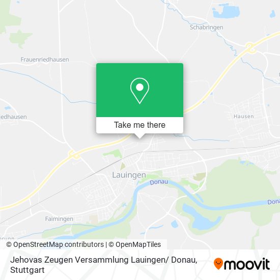Карта Jehovas Zeugen Versammlung Lauingen/ Donau