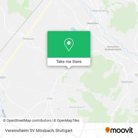 Карта Vereinsheim SV Mösbach