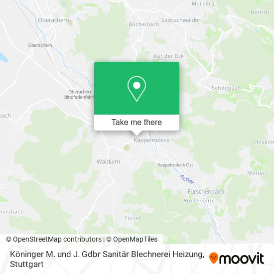 Карта Köninger M. und J. Gdbr Sanitär Blechnerei Heizung