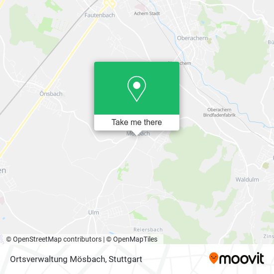 Ortsverwaltung Mösbach map