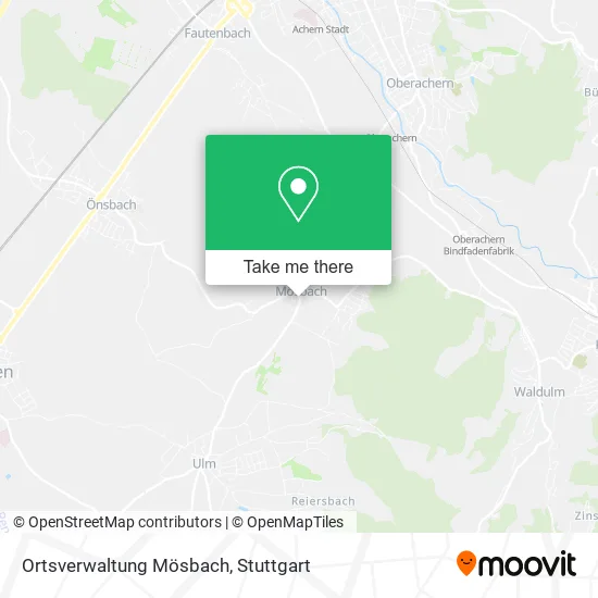 Карта Ortsverwaltung Mösbach