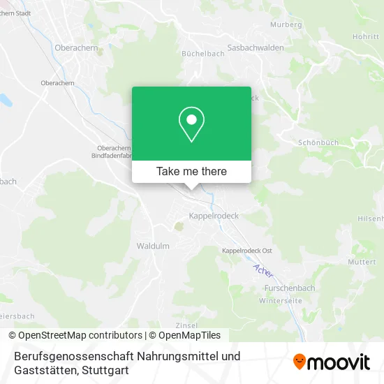 Карта Berufsgenossenschaft Nahrungsmittel und Gaststätten