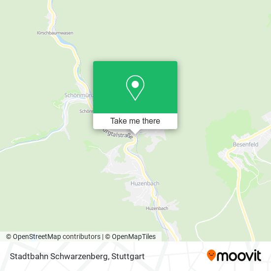 Stadtbahn Schwarzenberg map