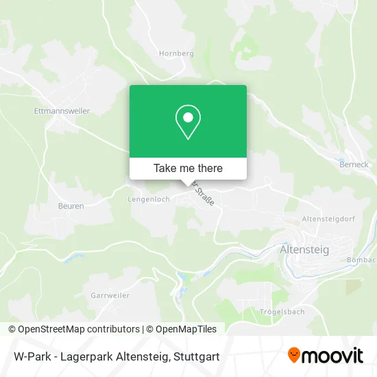 Карта W-Park - Lagerpark Altensteig