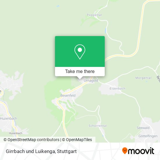 Girrbach und Luikenga map