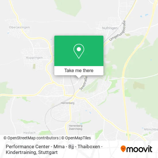 Карта Performance Center - Mma - Bjj - Thaiboxen - Kindertraining