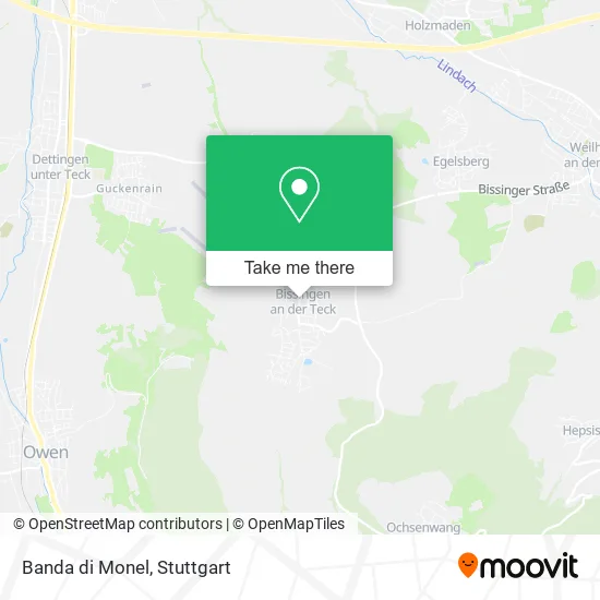 Banda di Monel map