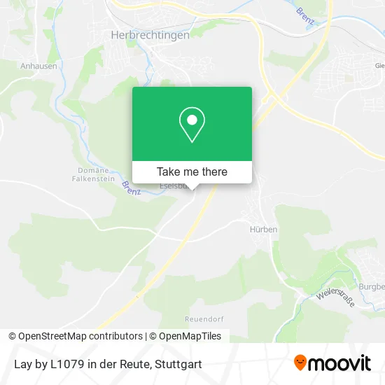 Карта Lay by L1079 in der Reute