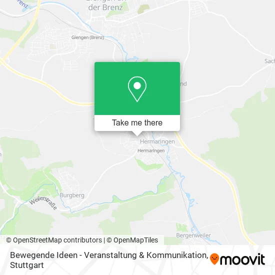 Карта Bewegende Ideen - Veranstaltung & Kommunikation