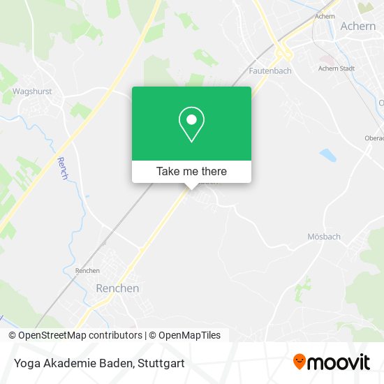 Yoga Akademie Baden map