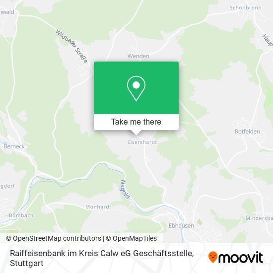 Raiffeisenbank im Kreis Calw eG Geschäftsstelle map