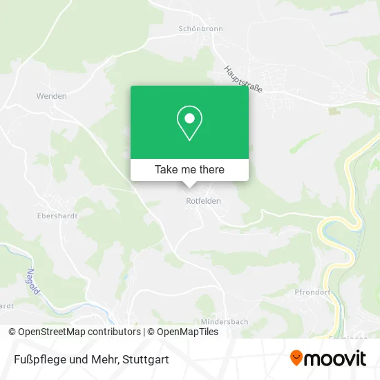 Карта Fußpflege und Mehr