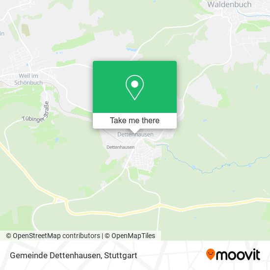 Gemeinde Dettenhausen map