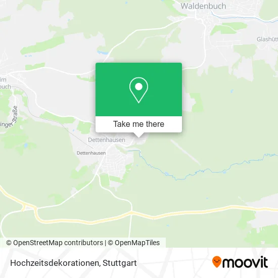 Карта Hochzeitsdekorationen