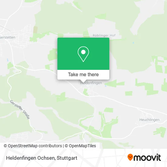 Карта Heldenfingen Ochsen