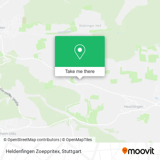 Карта Heldenfingen Zoeppritex