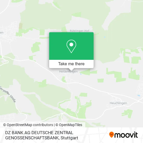 Карта DZ BANK AG DEUTSCHE ZENTRAL GENOSSENSCHAFTSBANK