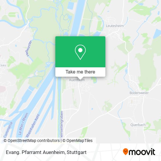 Evang. Pfarramt Auenheim map