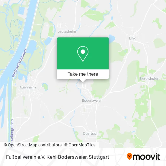 Карта Fußballverein e.V. Kehl-Bodersweier