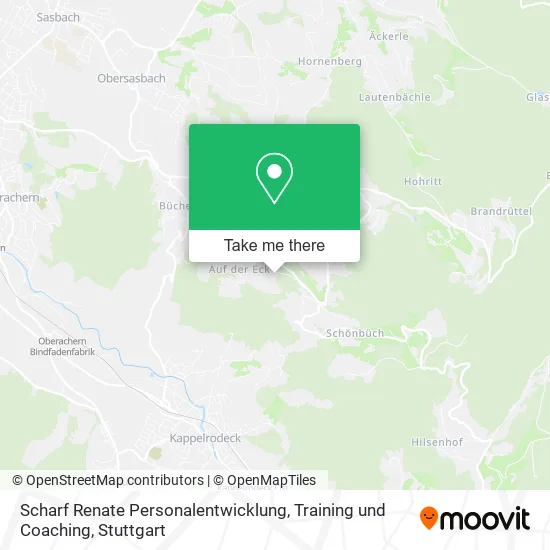 Карта Scharf Renate Personalentwicklung, Training und Coaching