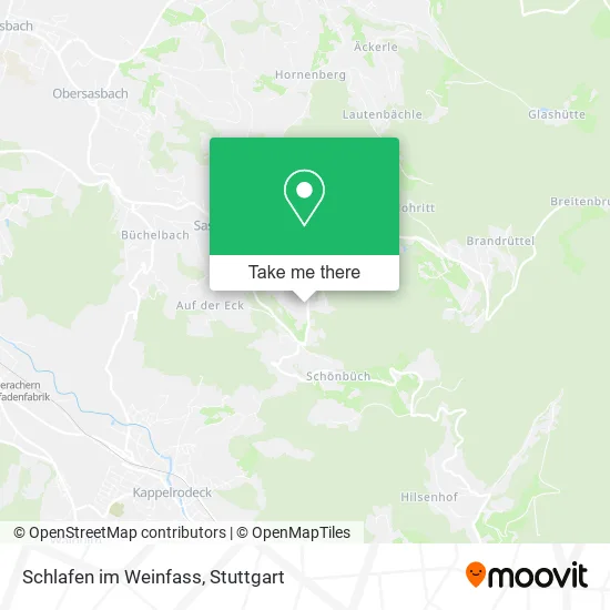 Карта Schlafen im Weinfass