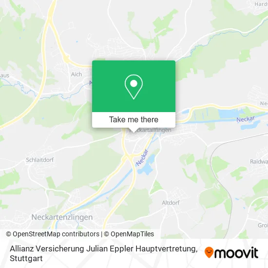 Карта Allianz Versicherung Julian Eppler Hauptvertretung