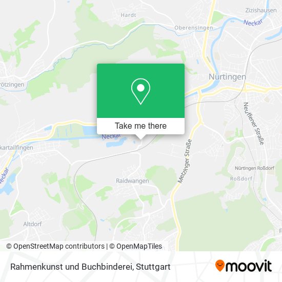 Rahmenkunst und Buchbinderei map