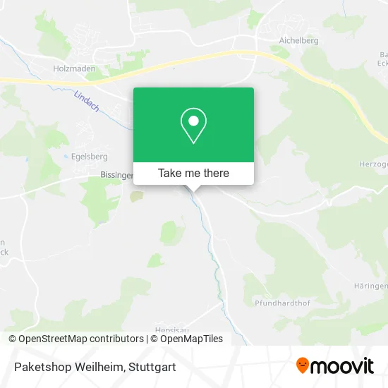 Карта Paketshop Weilheim