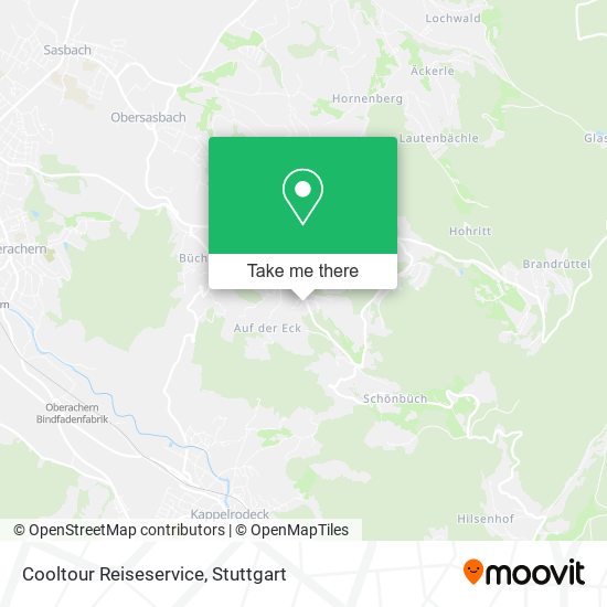 Cooltour Reiseservice map