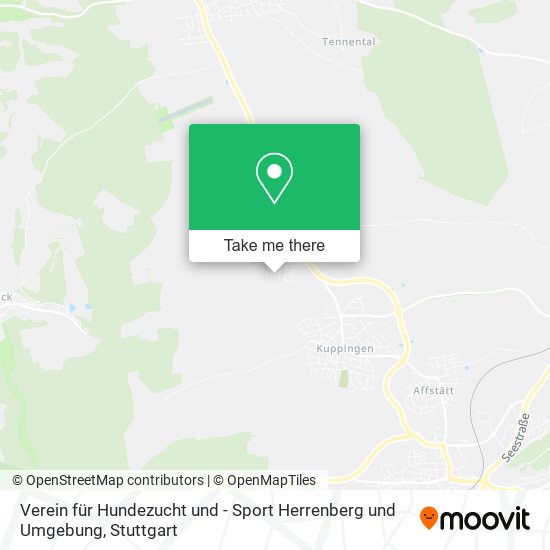 Карта Verein für Hundezucht und - Sport Herrenberg und Umgebung